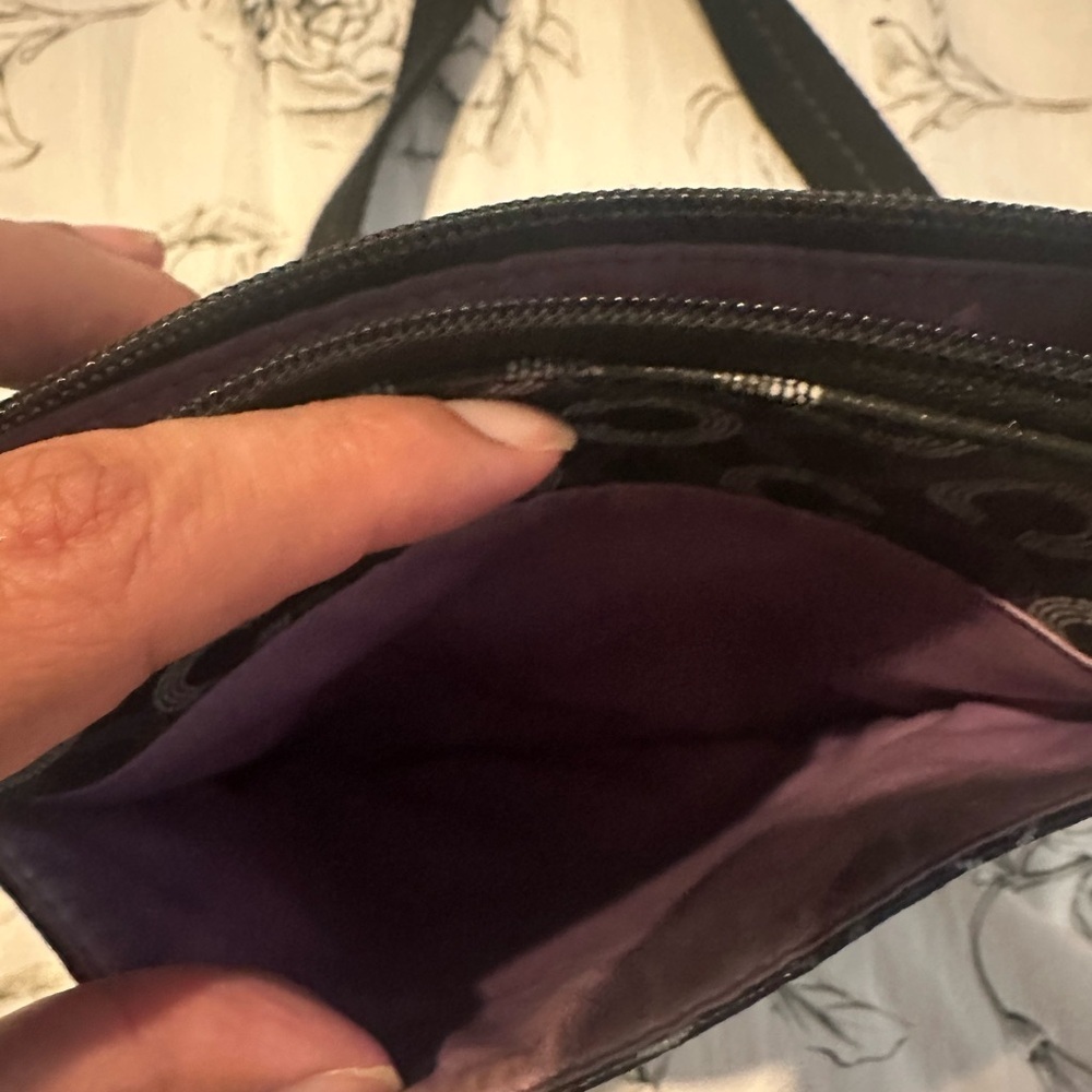 Coach Black Op Art Signature Crossbody Bag - Picture 8 of 12